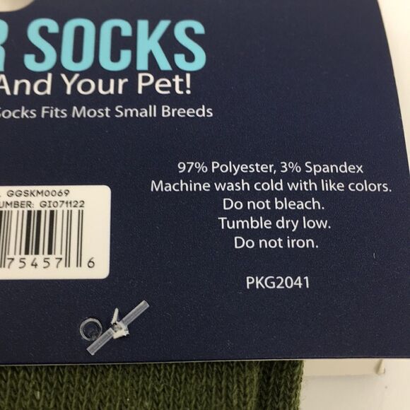 Pawsitively Fun Pet and Owner Socks Best Buds Adult Sz 10-13 Pet Sz Small Breed - Picture 12 of 14
